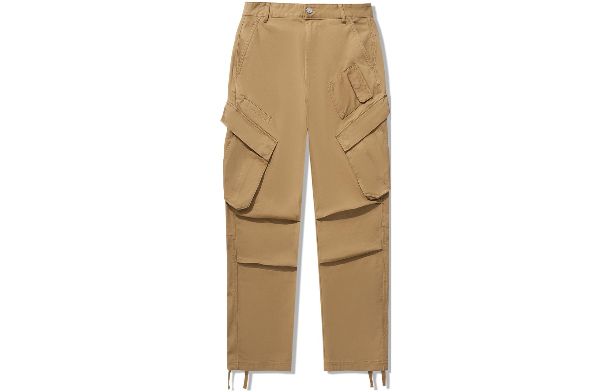 Li Ning Casual Pants Men s Yellow Brown AKXU103-2 L