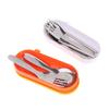 Stainless Steel Spoon Fork Set Short Handle Children'S Tableware Household Baby Food Spoon Soup Spoon