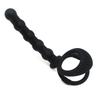 Silicone Anal Beads & Dual Ring Locking Toy for Men and Women
