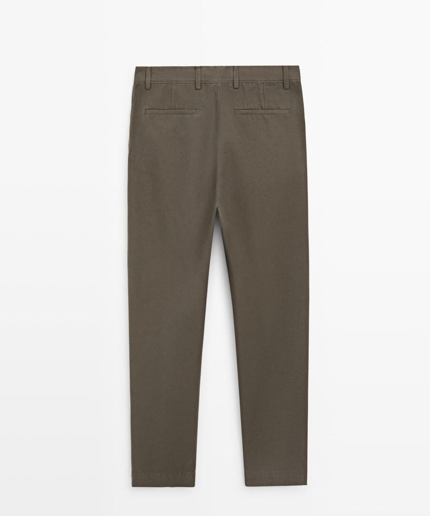 Masimodutti Tapered Fit Cotton Pants
