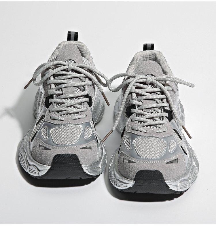 

2024 Новые дышащие вулканизированные туфли женские повседневные кроссовки на платформе летние толстые низкие кроссовки большие кроссовки 35 серый