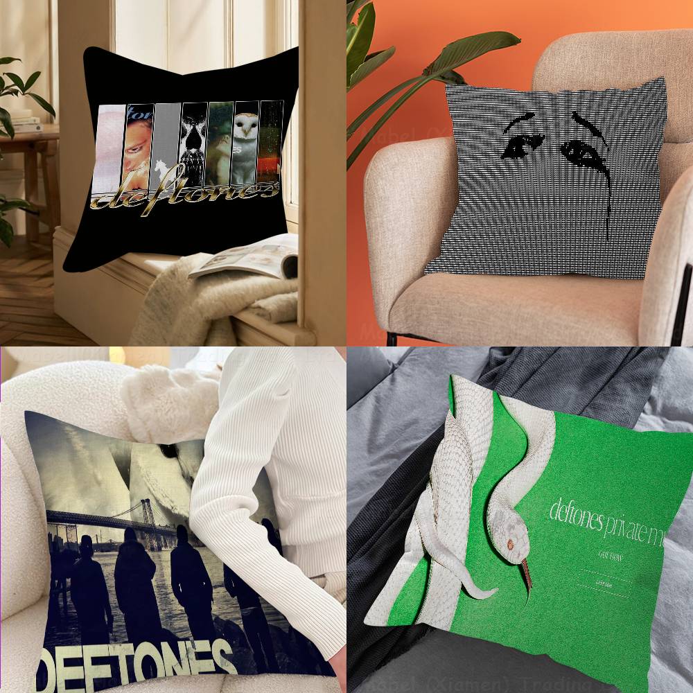 Retro Band Deftones Cushion Cover Pillow Cover Decor Pillowcase Printed Cushion Case for Couch