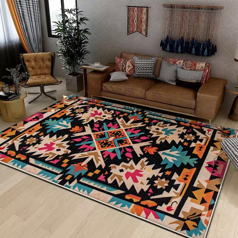 Nordic Style Bohemian Large Rugs for Living Room Modern Decoration Home Carpet Light Luxury Bedroom Rug Non-slip Washable Mat