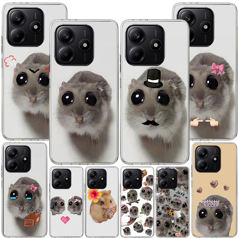 Funny Sad Hamster Meme Phnoe Case for Phnoe Case for Xiaomi Redmi Note 15 14 14S 13 Pro Plus 12 12S 11S 11E 10S 10 11T 5G Unique