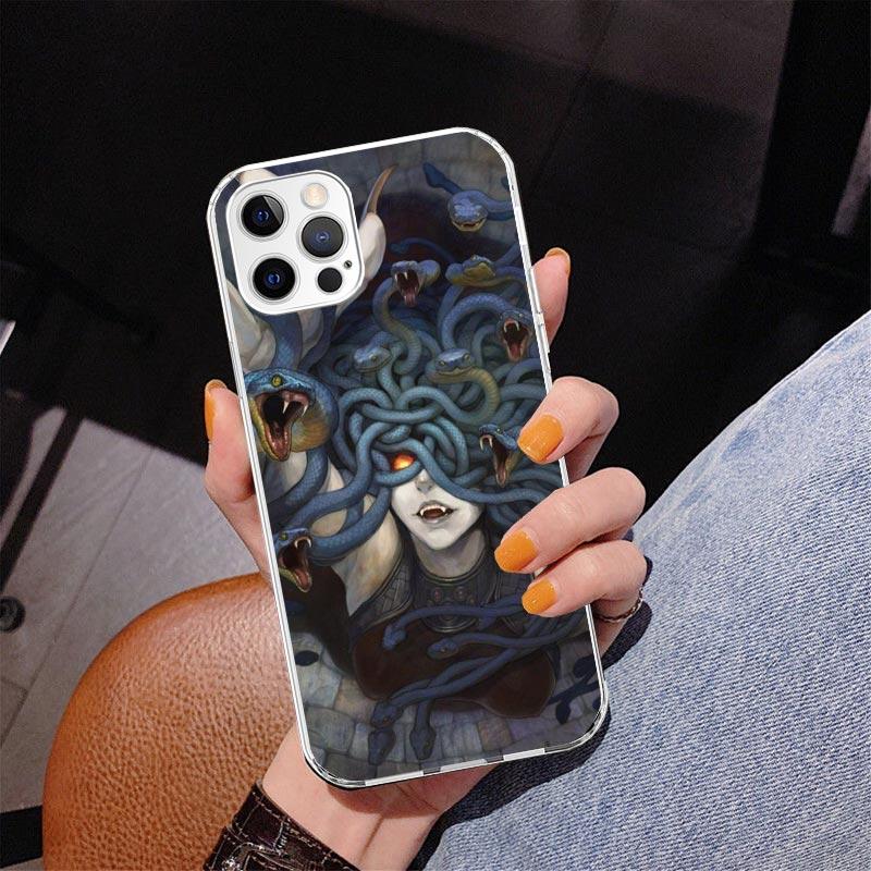 

Medusa Greek Mythology Phnoe Case for Iphone 17 Air 16 16E 11 12 13 Mini 14 Plus 15 Pro Max 7 8 + SE 2020 Phone Cover Coque 17 A iPhone 13 Pro Max