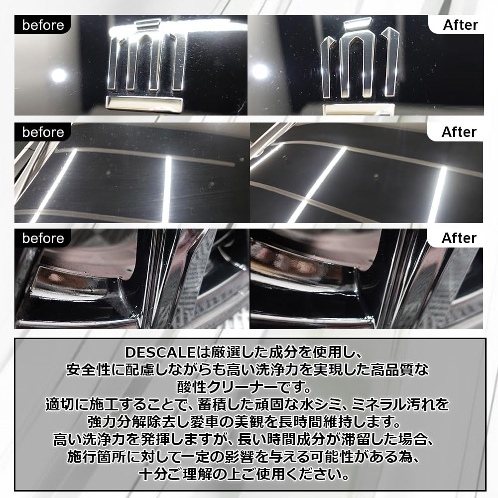 LIFIX DESCALE Scale a Powerful Acidic Cleaner with Zero Surfactants and Organic Instantly Removes Stubborn Effectively Removes Contains Less Than