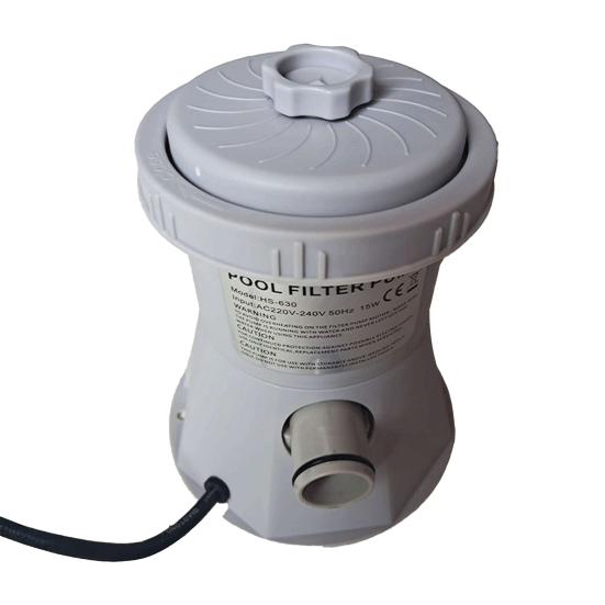 Above Ground Pool Filter Pump for Pools, 330 GPH 16W Water Small Swimming Kit Kit, Inflatable System Circulation & Filtration Cartridge