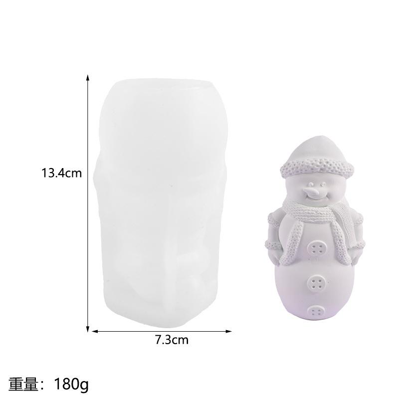 3D DIY Christmas  Silicone Candle Soap Epoxy Resin Wax Mold Silicone Cake Chocolate Making Christmas Gift Home Party Decoration