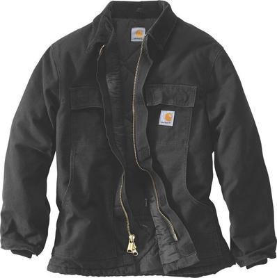Carhartt Loose Fit Firm Duck Insulated Traditional Coat (106674) Зимняя Куртка Черная