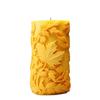 Leaf Embossed Candle Molds for Making Candle Soap Christmas Present Room Decorations Cylinder Candle SIlicone Molds