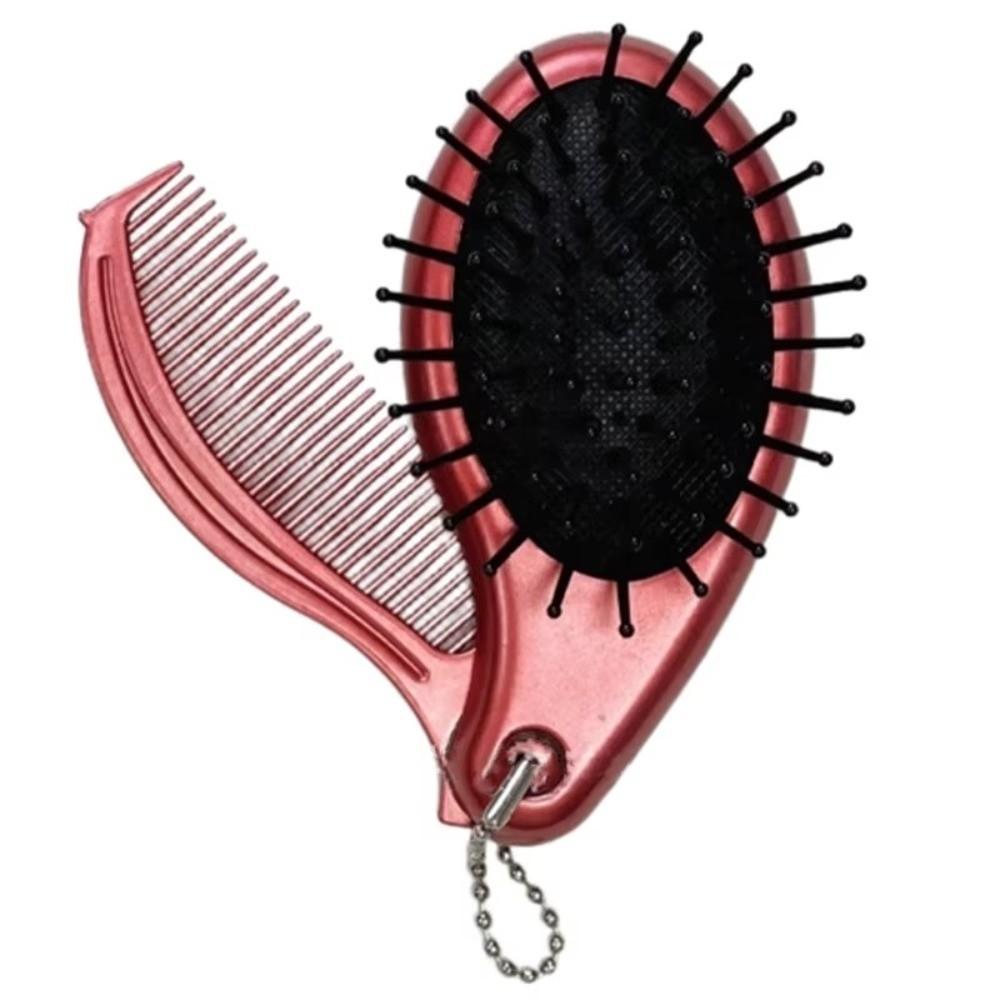 3-in-1 Foldable Hair Comb Mirror Foldable Air Cushion Comb Fashion Massage Comb