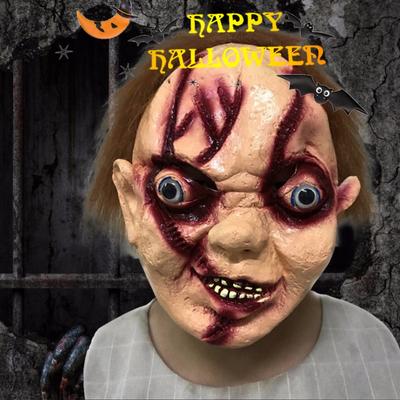 Halloween Funny Bald Big Set Horror Funny Props