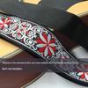 Folk Style Canvas Guitar Strap for Electric, Acoustic, and Bass Guitars - Ethnic Design Shoulder Strap