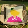 Cute Fruit Character Cushion Cover Soft Reversible  Durable Pillow Cover  MultiScene Use for Home  Car Daily Comfort