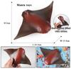 Oenux Ocean Animals Whale Shark Megalodon Crab Starfish Octopus Action Figures Soft Sea Life Model Educational Toy For Kids Gift
