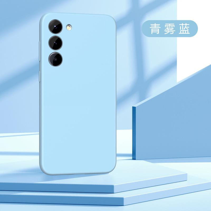 Applicable To Samsung S26Ultra Liquid Silicone Mobile Phone Case S25 Solid Color Skin Feeling S24 All-inclusive Anti-drop Protection