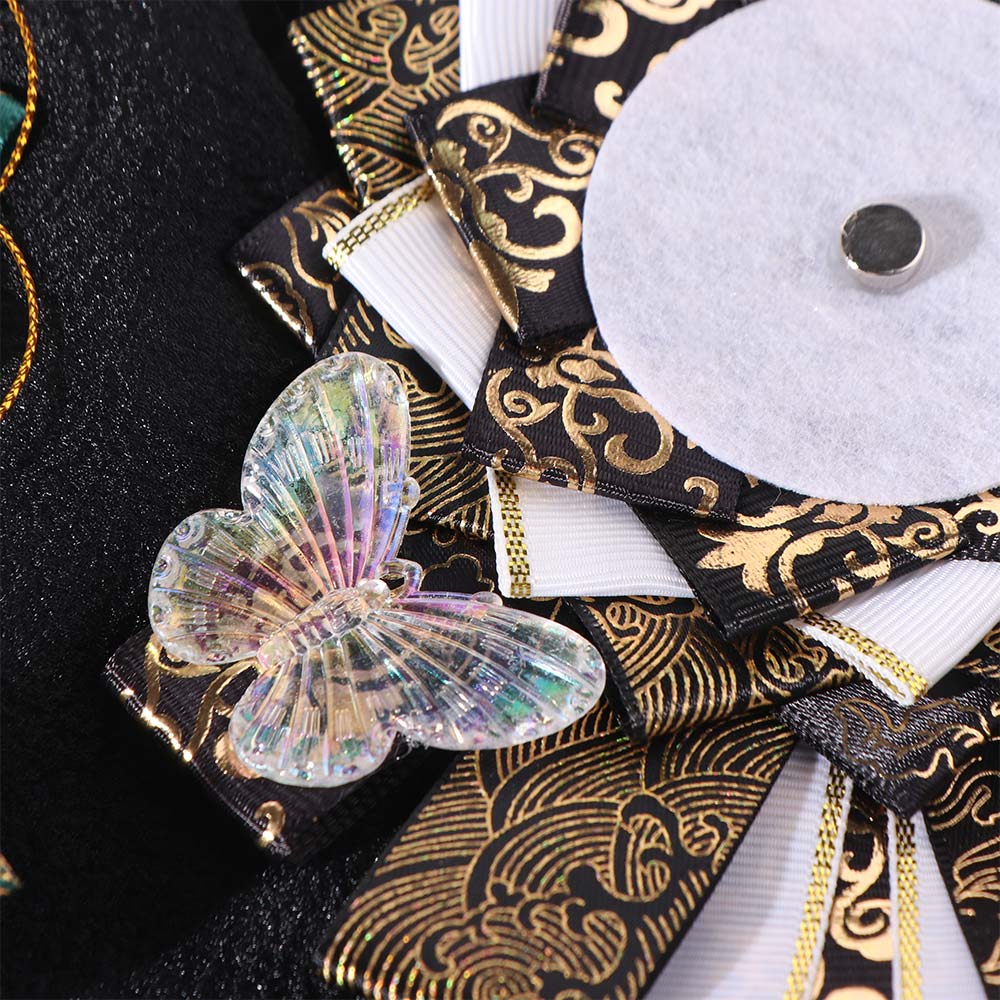 Oblique Tail Ribbon Anime Badge Holder Lightweight Backpack Ornament  JK Accessories