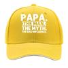 PAPA THE Unisex   Adjustable Strap Breathable Unisex Hat with Lettering YK Style for Women  Unisex Sandwich Baseball Cap