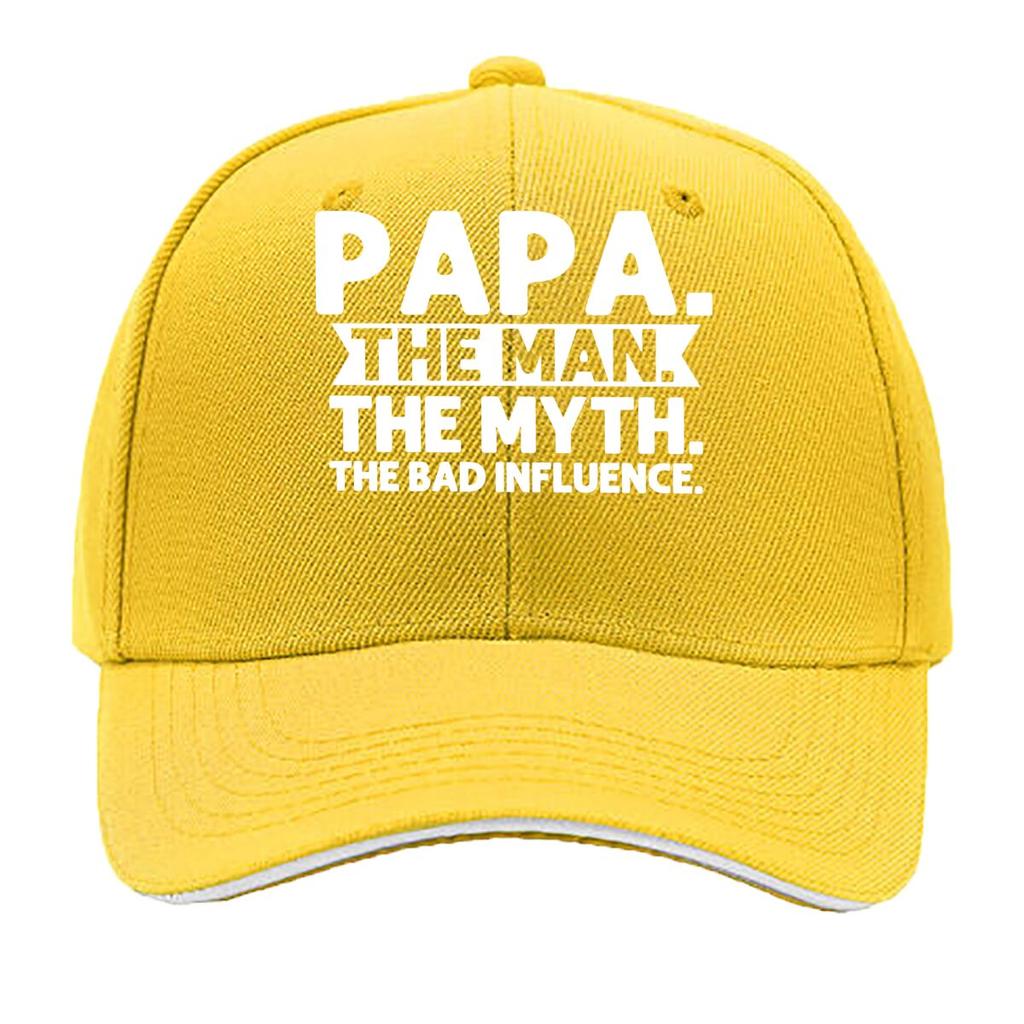 PAPA THE Unisex Adjustable Strap Breathable Unisex Hat with Lettering YK Style for Women Unisex Sandwich Baseball Cap