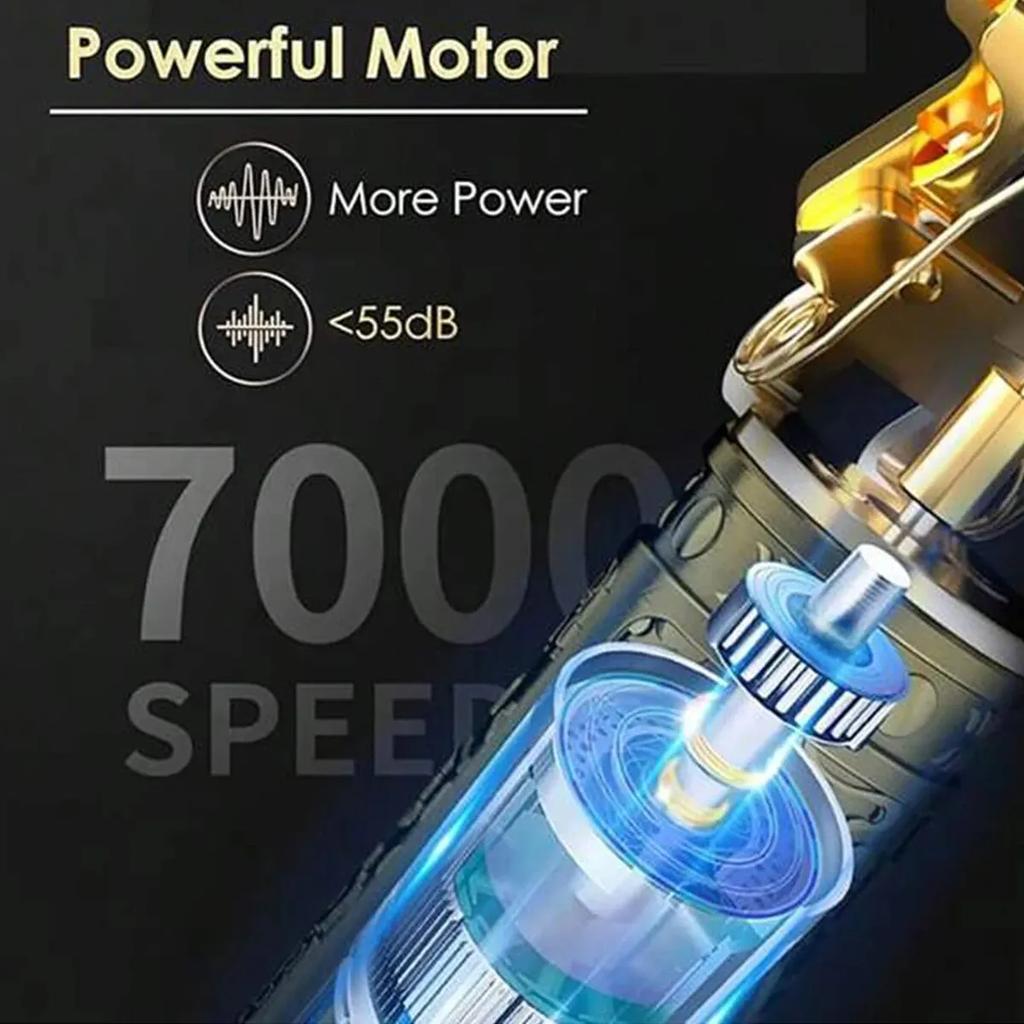 T9 LCD Elektrischer Haarschneider Öl Rasierkopf Elektrischer Schieber Gravur Elektrorasierer Wiederaufladbarer Haartrimmer für Männer Pflege