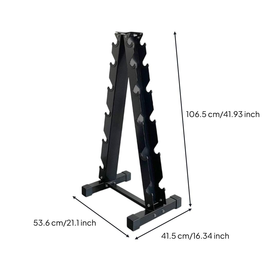 6 Tier Dumbbell Rack Stable Metal Easy To Organize for Gym