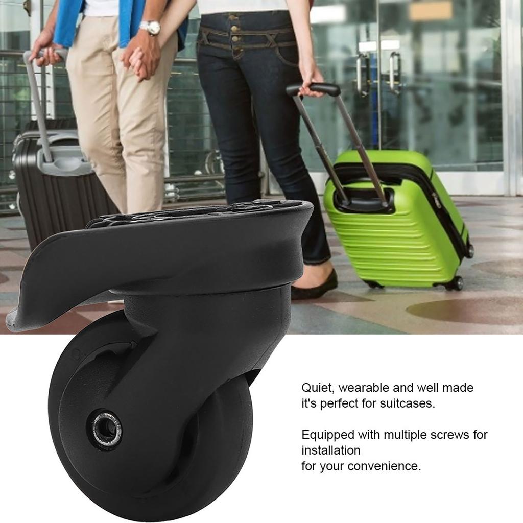 2 Stück A52 Stumme Einzelreihen-Räder Koffer Gepäck Ersatz Universal-Rollen Outdoor