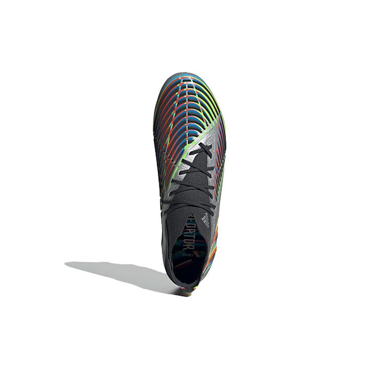 New Adidas Predator Edge.1 Fg 'Silver Metallic Black' HR1573