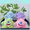 Colorful Three Eyed Plush Monster Backpack Pendant Keychain Perfect For Kids Gifts