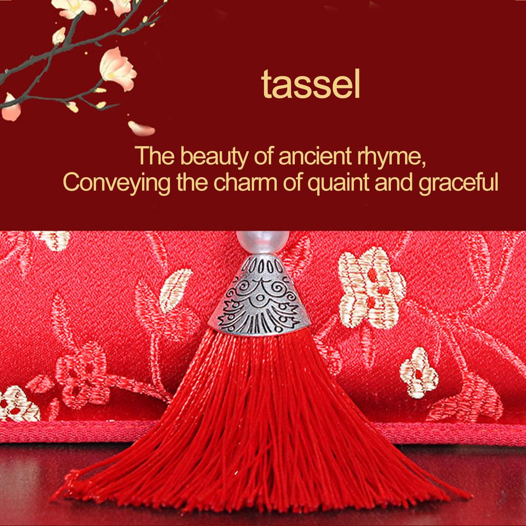 Silk Red Envelope Chinese Red Pocket Lucky Money Envelope for Spring Festival Wedding New Year Birthday