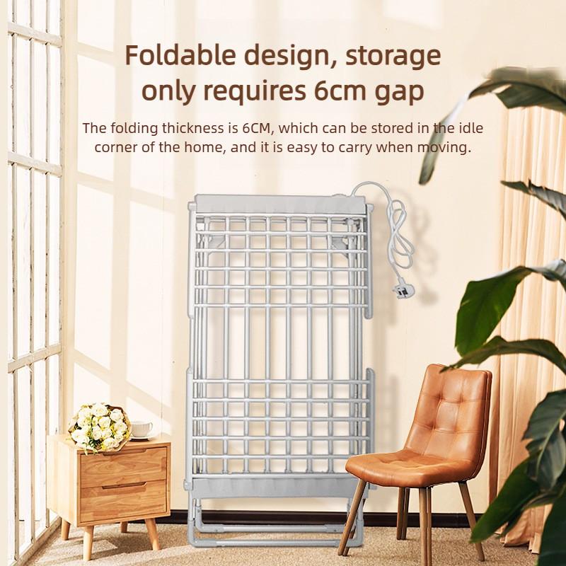 Strong Load-bearing Towel Clothes Heating Hanger Electric Foldable Clothes Rack Indoor Constant Temperature Clothes Dryer