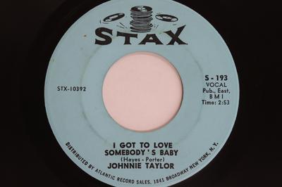 7-Zoll-Schallplatte JOHNNIE TAYLOR - I Got To Love Somebody's Baby / Jus S193 Stax 1966 US Soul/Funk Gebraucht