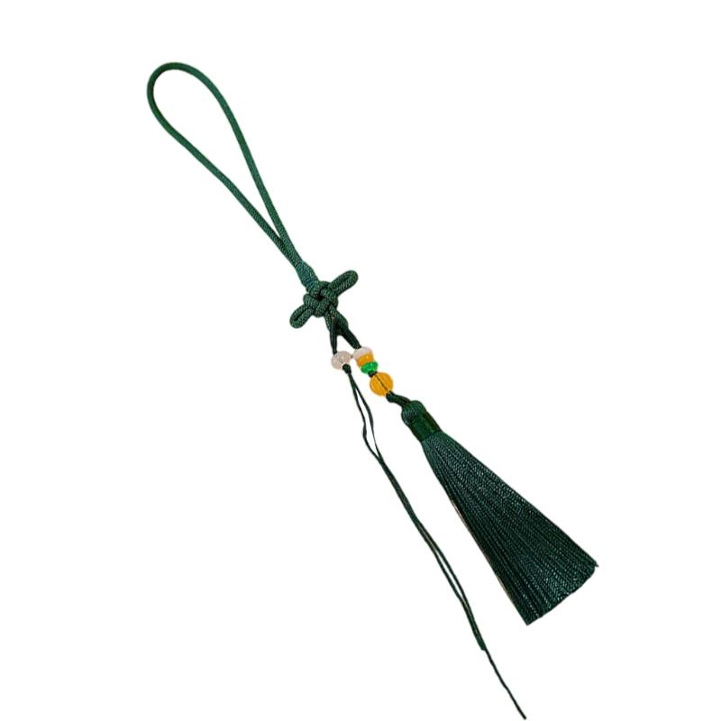 Colorful Tassels Keychain Pendant Phone Strap Chinese Knot Design Stylish Accessory For Keys Backpacks or Phones
