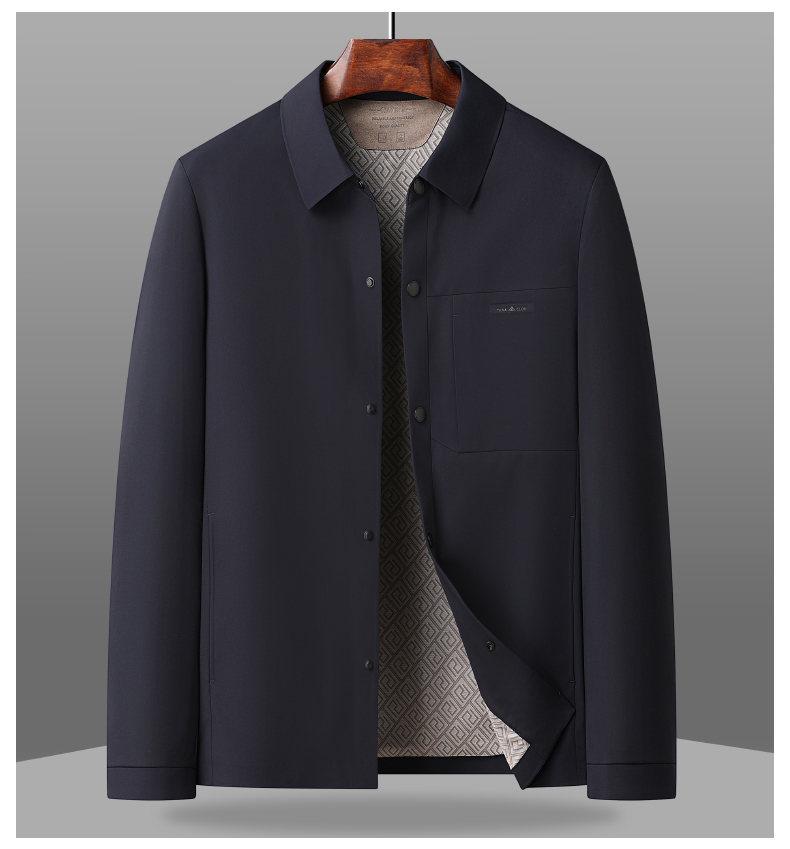 Men's Business Casual Spring Lapel Jacket - Middle-Aged Workwear Coat