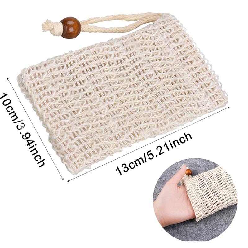 Soap Bar Sisal Soap Bag Shower Bath Sisal Soap Bag Exfoliating Soap Saver Pouch