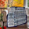 Dad'S Unconditional Love And Support Personalized Outdoor Blanket Personalized Text Warmthful Decor Great For Picnics Outdoor Travel And Camping Sofa