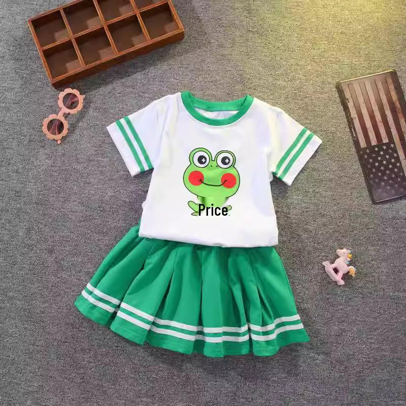 Children s Day Cartoon Frog Performance Costume - Summer Dopamine Outfit for Kids