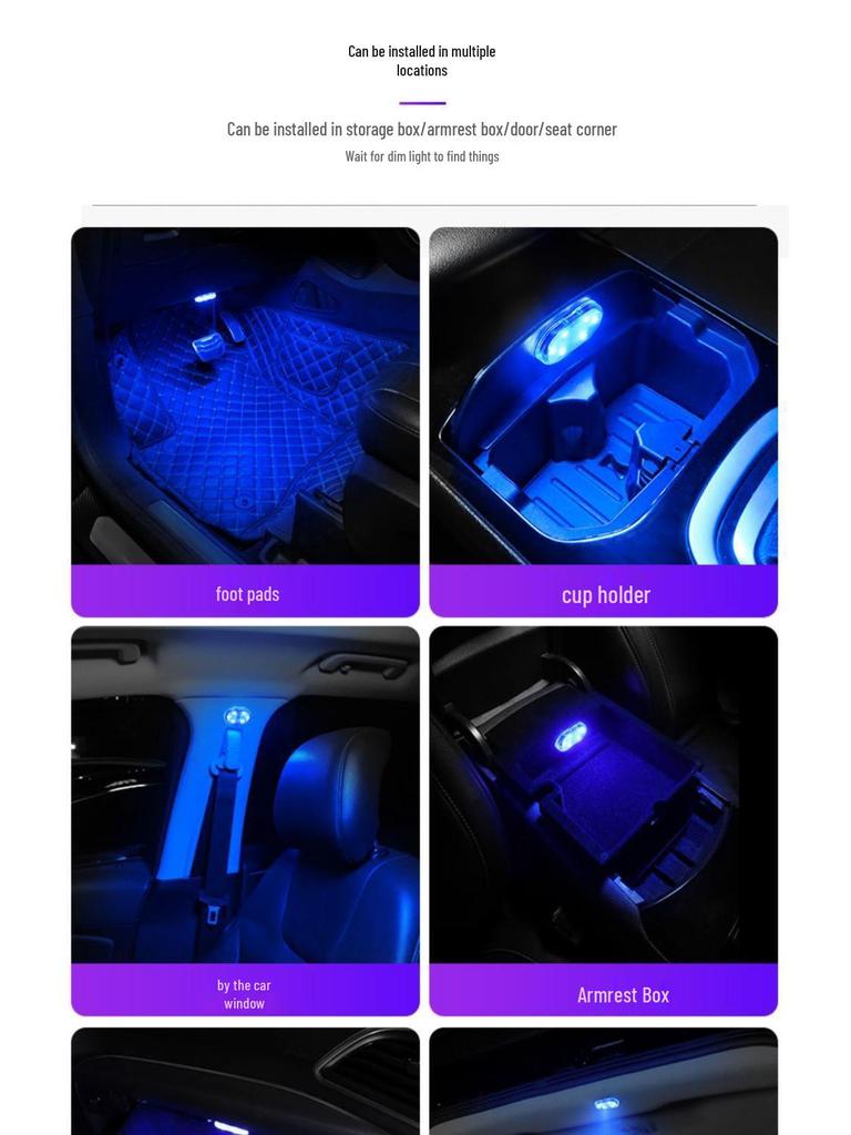 Wireless Magnetic Car Interior Ambient Footwell Lights