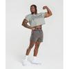 Gymshark Heritage 5  Shorts Onyx Grey A4a8k Gb8n