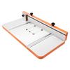 Drill Press Table, 605 x 300 mm, Worktable with an Adjustable Fence and Stop Block, Highly Compatible T-Slots, MDF Tabletop, Built-In Scale, Support