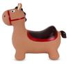 Large Rubber Hopper for Children Brown Donkey for Jumping with Pump, Jumping Toy
