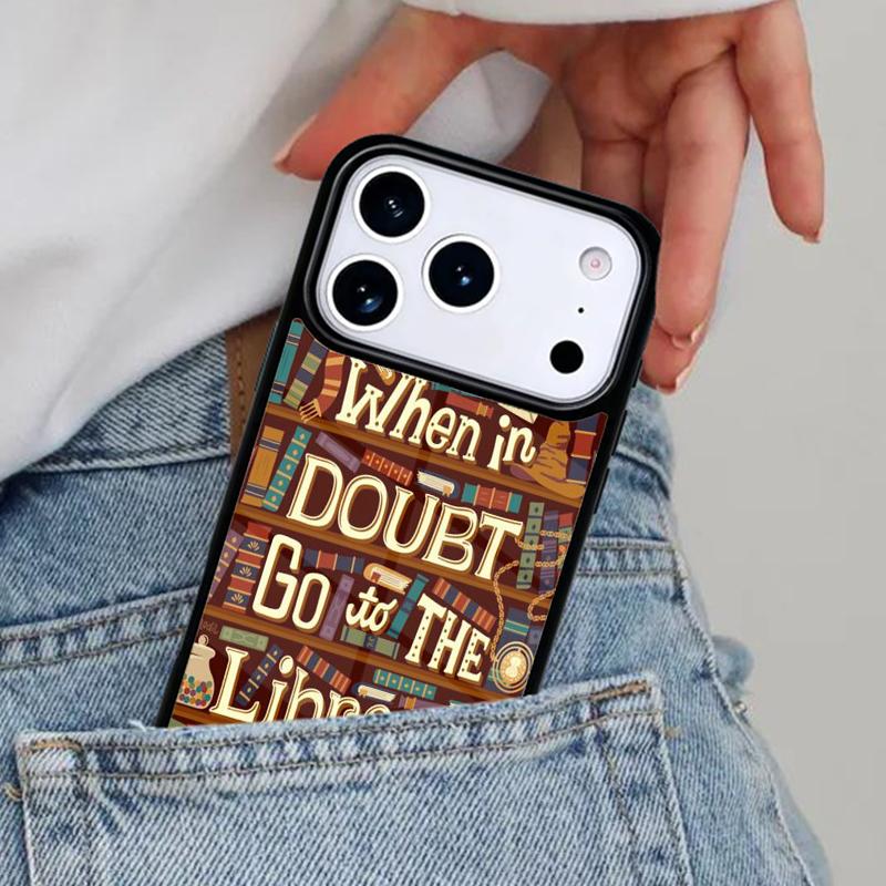 Read Books Library Bookshelf Quotes Phone Case for iPhone 17ProMax 12 13 14 15 16e 17 Pro Max Plus Air Cover