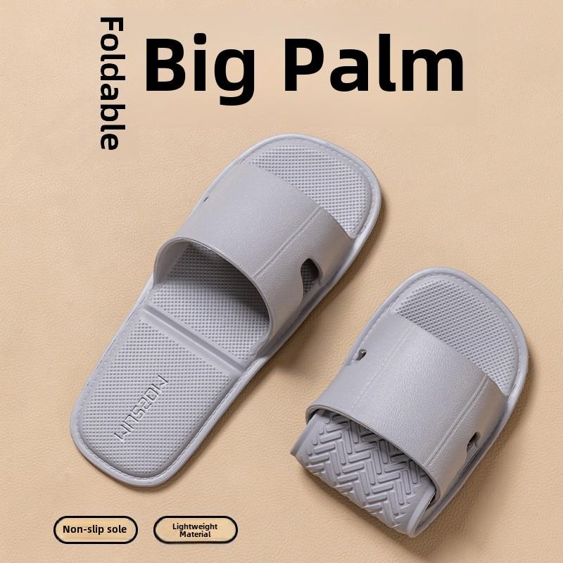 Skládací cestovní pantofle pro ženy a muže, protiskluzové, lehké, přenosné plážové, sprchové a koupelnové pantofle, ideální pro letní dovolené