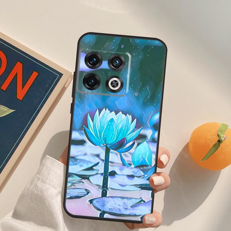 Lotus Flower Case For OnePlus 15 13 12 11 13R 12R 10T 8T 13T OnePlus Nord 5 CE 3 2 4 Lite N20 N30 Cover
