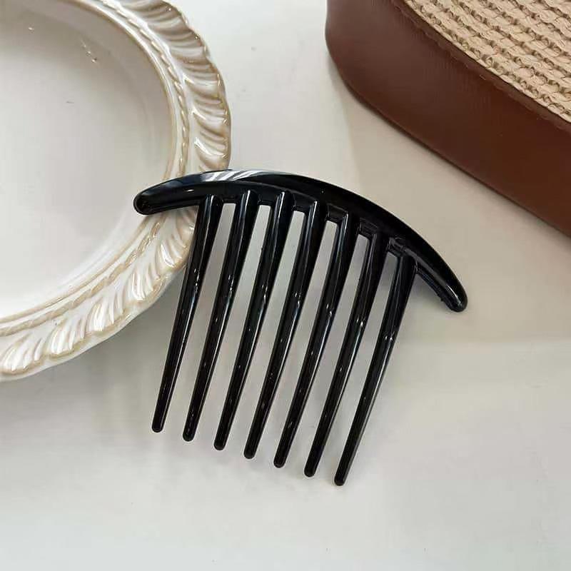Multiple Strands Hair on The Back of The Head Fixed with A Leopard Print Hair Accessory Versatile Hair Comb Insert Comb Hairpin