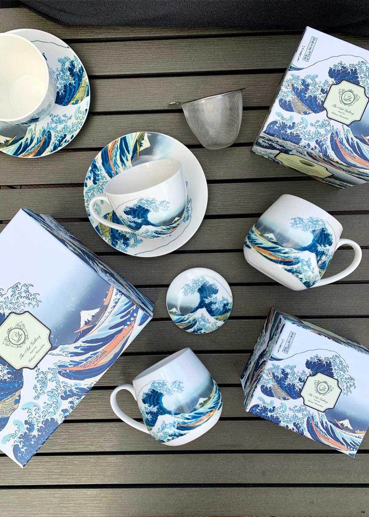 Porcelanowy Kubek Baryłka 430 Ml Hokusai