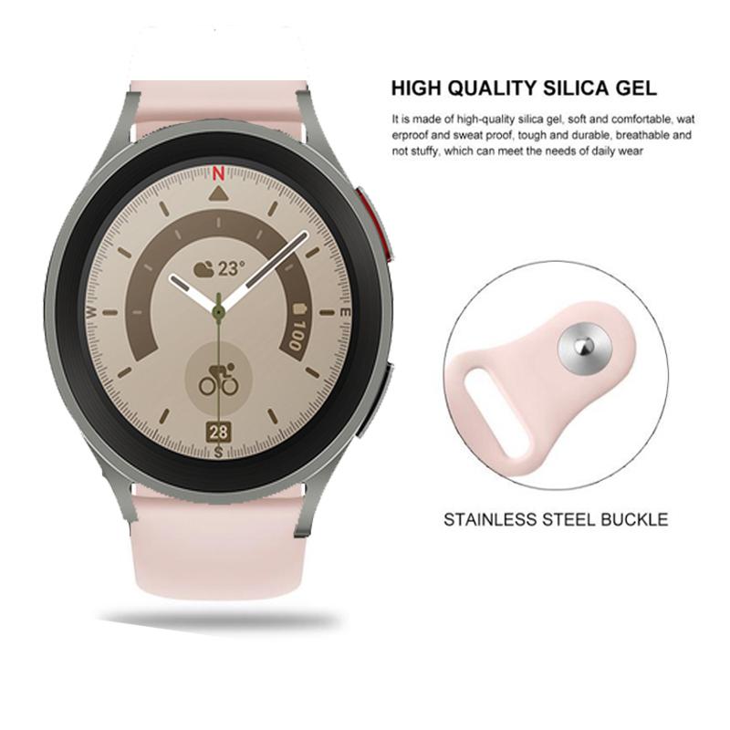 20mm/22mm Watch Straps For Samsung Galaxy watch 7/6/4/classic/5 Pro/Gear S3 Silicone bracelet Huawei watch GT 2/2e/pro/3/4 band