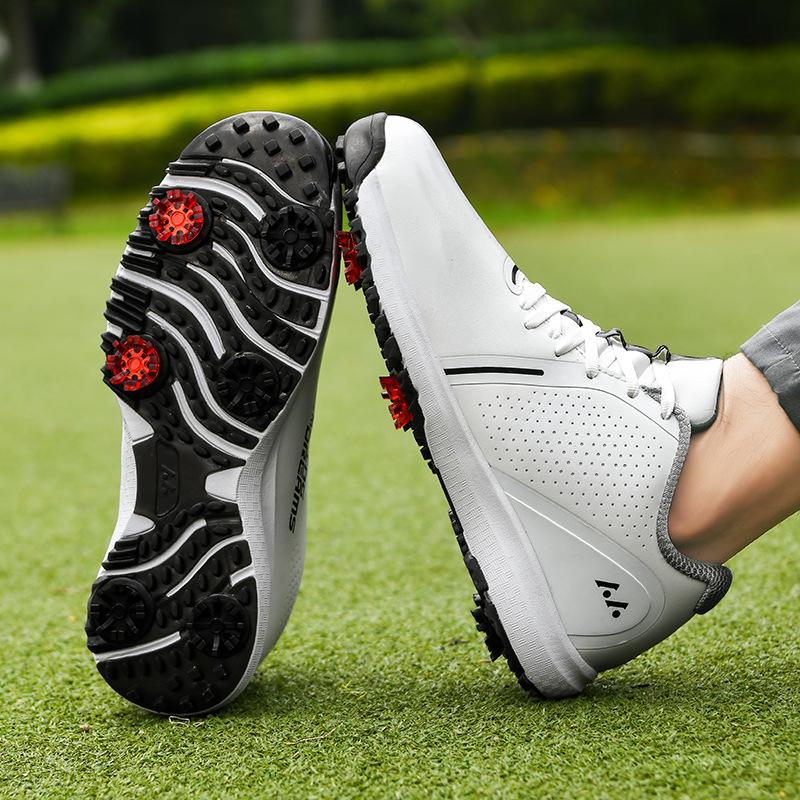 New professional golf shoes men's large size microfiber leather surface breathable non-slip outdoor casual sports shoes