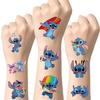 25 Sheets of 50 Stitch Star Baby Tattoo Stickers Stitch Cartoon Tattoo Stickers Water Transfer Birthday Party