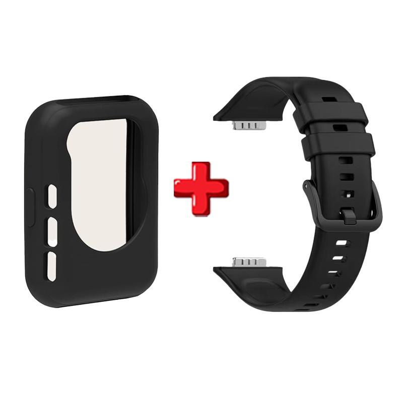 Colorful all Prevention Protector Case Silicone Shell Bumper Frame Shockproof Scratch Silicone Strap For Huawei Watch Fit 2