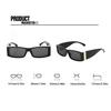 Fashionable Small Frame Square Sunglasses for Men and Women Retro Suitable for Daily Travel Vacation Decorative Glasses